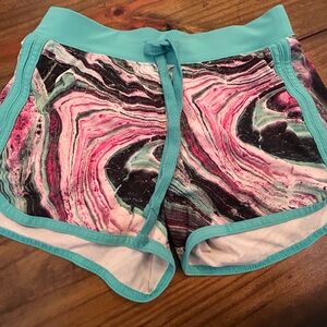 ✨Justice Active Teal and White Shorts